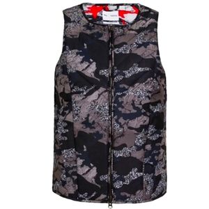 PUMA x TRAPSTAR Black Camo Full Zip Bib Puffer Vest Size XXL